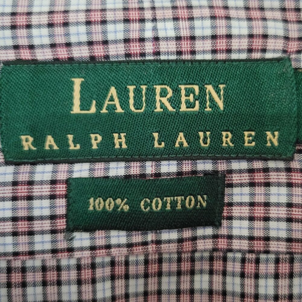 Lauren Ralph Lauren Long Sleeve Button Down Shirt Size 16.5 34/35 - Picture 4 of 6